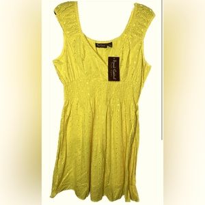 NWT Speed Control yellow dress sz XL